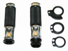 Load image into Gallery viewer, Universal Grips w Throttle Sleeve ~ Silver (02-2427)