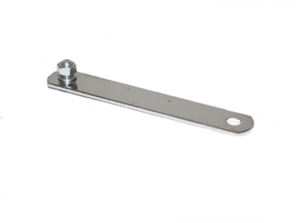 6" Hanger strap - 2 hole with nut & bolt - Chrome (07-0006)