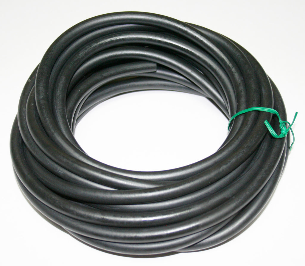 25 Foot Roll Black Rubber Fuel Line 3/16" ID (20-0034)