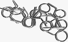 4mm to 5mm ID. Wire Type Hose Clamp Pk/10 - (20-4012)