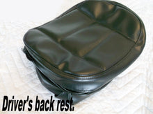 Load image into Gallery viewer, Black Driver Back Rest Cover (48-9208)