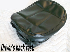 Black Driver Back Rest Cover (48-9208)