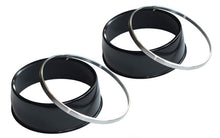 Lataa kuva Galleria-katseluun, Two Metal Speedo / Tach Gauge Covers With Crimp Rings (49-0252)