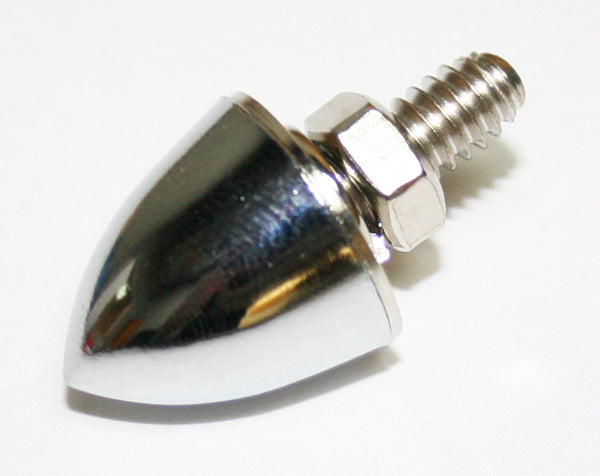 Chrome Bullet Shaped License Plate Bolt (73-0089)