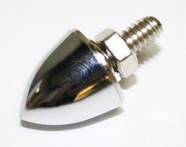 Chrome Bullet Shaped License Plate Bolt (73-0089)