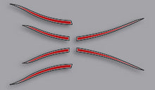 Lataa kuva Galleria-katseluun, Front & Rear Fender Decal Set (73-0402)