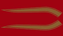 Load image into Gallery viewer, CB450K 1969-72 Gas Tank Stripe Decals ~ Gold Stripes (73-0674)