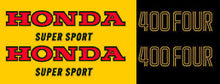 Load image into Gallery viewer, CB400F 1976 Complete Decal Set ~ Parakeet Yellow (73-0704)