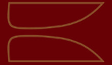 画像をギャラリービューアに読み込む, CB500T 1975-76 Gas Tank Decals ~ Glory Brown Metallic / Candy Antares Red (73-0710)