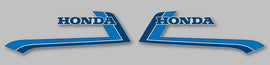 CB750F 1982 Gas Tank Stripe Decals ~ Silver Model (73-0720)