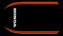 Lataa kuva Galleria-katseluun, CB750F 1980 Tail Section Stripe Decal Set ~ Black Model (73-0727)