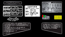 Load image into Gallery viewer, CB750F 1980 Supersport ~ Black Model Only ~ Warning and Service Label (73-0791)