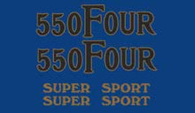Load image into Gallery viewer, CB550F 1975-76 Bike Decal Set ~ Blue Model (73-0812)