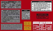 Load image into Gallery viewer, GL1000 1975-77 Warning and Service Label Set (73-0817)
