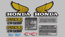 Load image into Gallery viewer, CR125M 1974-75 Elsinore 11 Pc. Decal Set (73-0818)