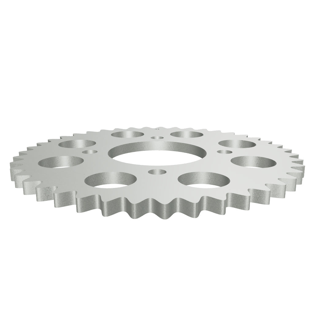 Honda CB750C steel rear sprocket 43 tooth x 530 type 41200-425-641 – interactive 3D model