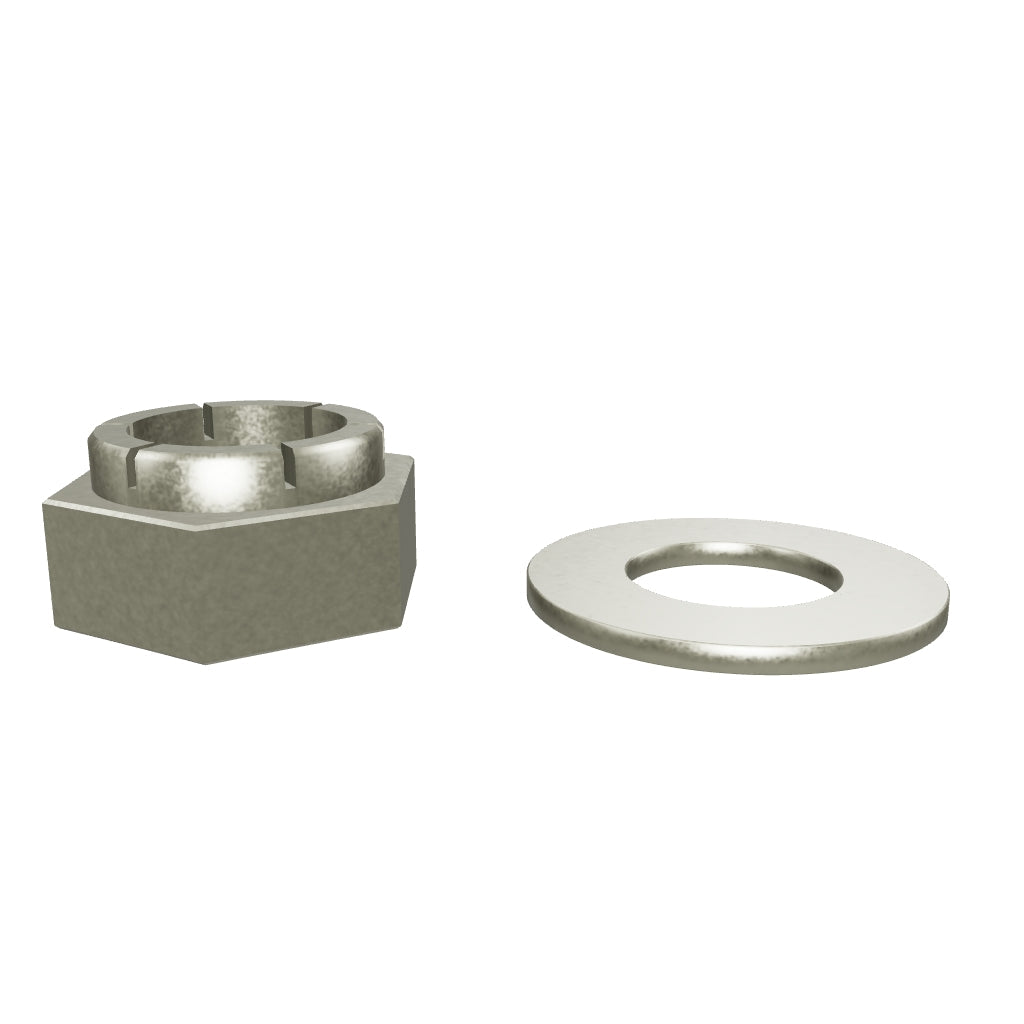 Honda CB750 CB550 CB500 CB450 Swingarm Pivot Bolt Locknut with Washer | 90354-268-000 — approved interactive 3D model (29-7022)