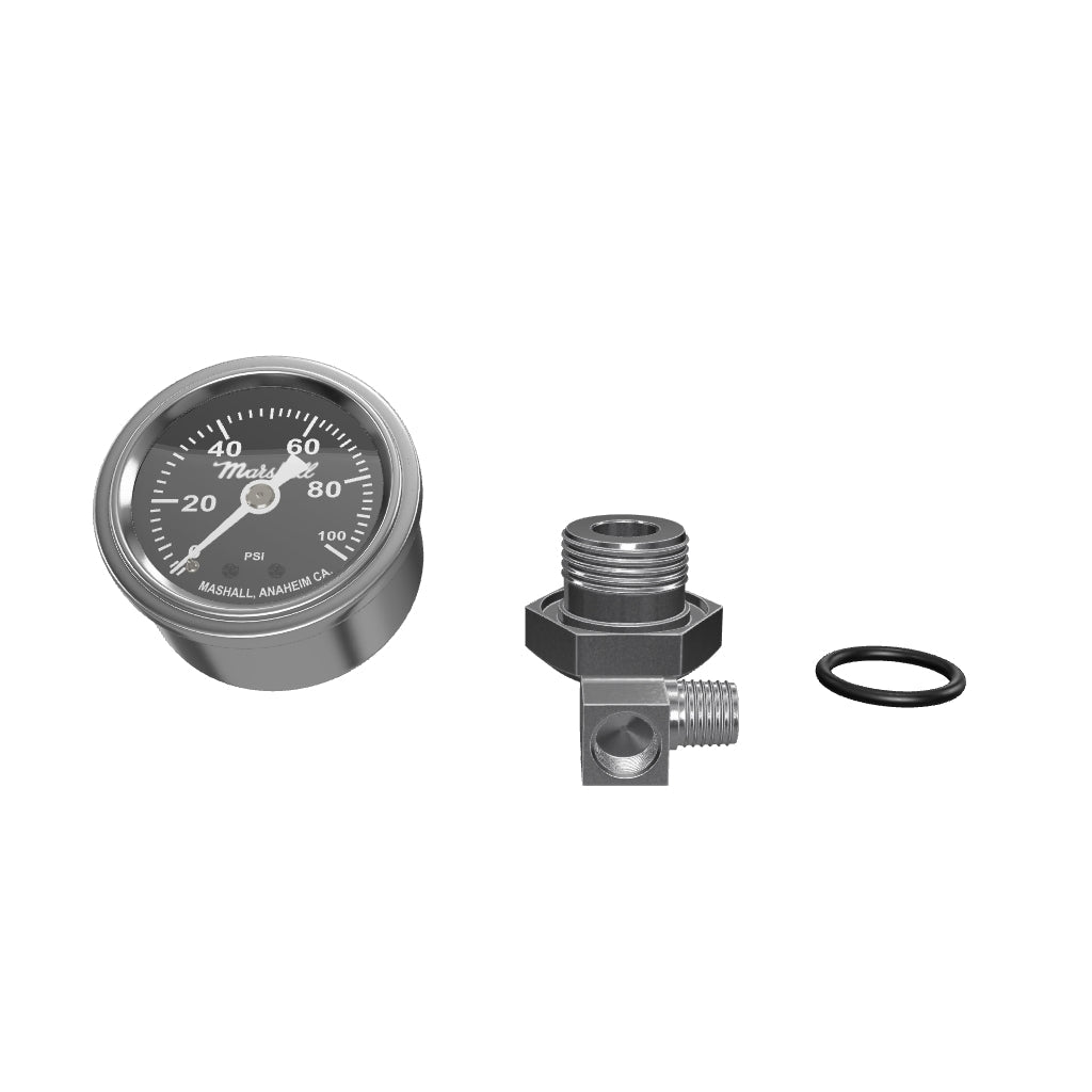 Honda CB750F CB750K Oil Pressure Gauge Assembly - Black Face Plate