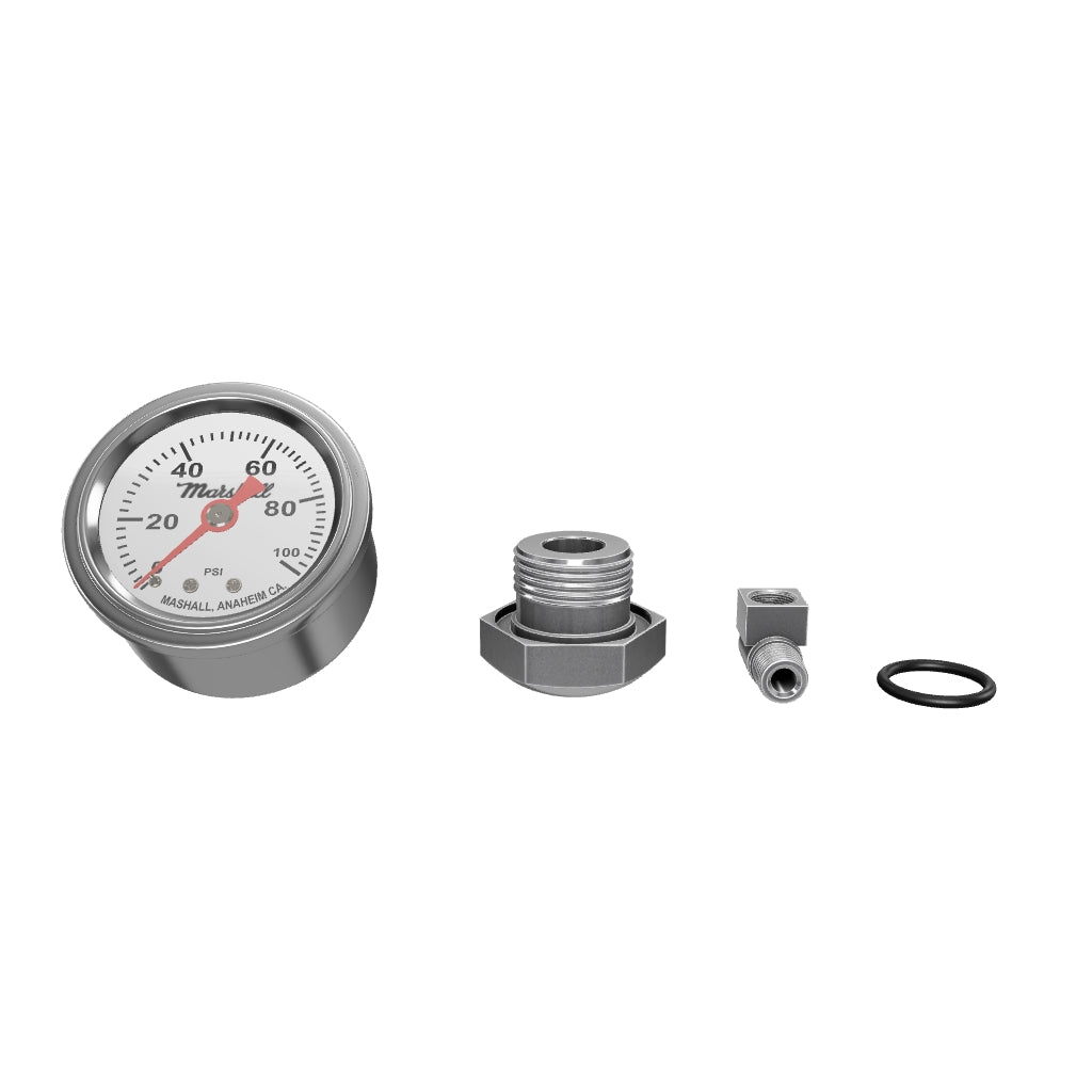 Honda CB750F CB750K Oil Pressure Gauge Assembly - White Face Plate