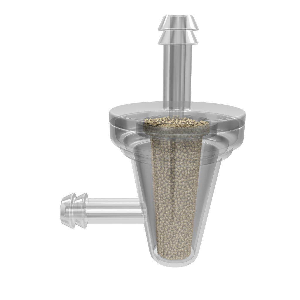 Universal 90 Degree Bronze Inline Fuel Filter - 1/4"