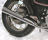 Honda CB900C MAC Chrome Slip-On Flare Tip Muffler set of 2