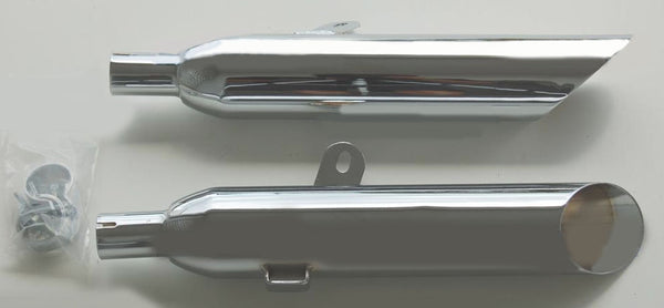 Kawasaki EN450A MAC Chrome Slash-Cut Muffler set of 2