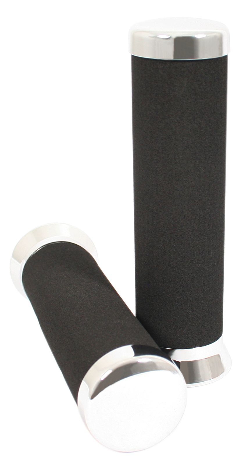 Universal Chrome End Grips 7/8"