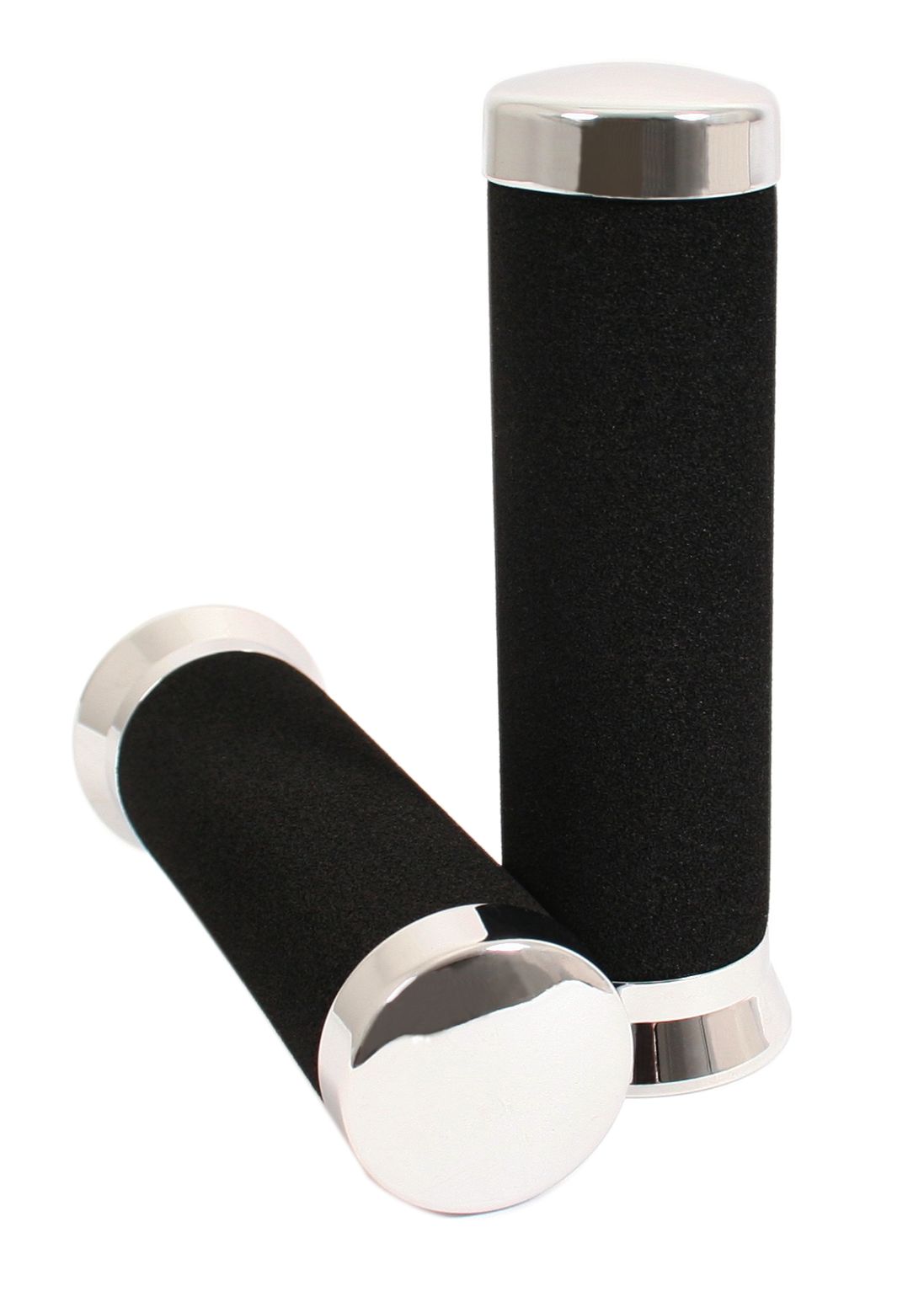 Universal Deluxe Chrome End Grips 7/8"