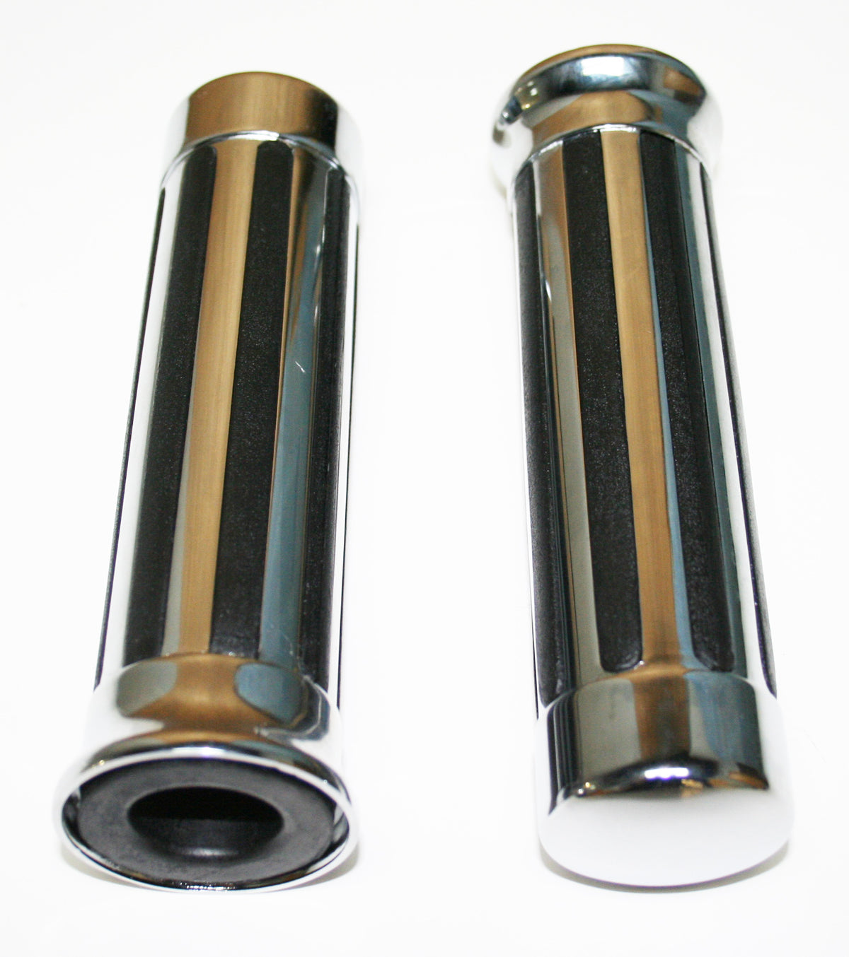 Universal Slotted Buffalo Chrome Grips 7/8"