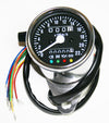 Universal Mini Speedo (KPH) - Black Face - 100KPH=2330RPM