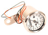Universal Mini Speedo (KPH) - White Face - 100KPH=2330 RPM