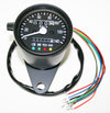 Universal Mini Speedo (KPH) - All Black - 100KPH=2330RPM