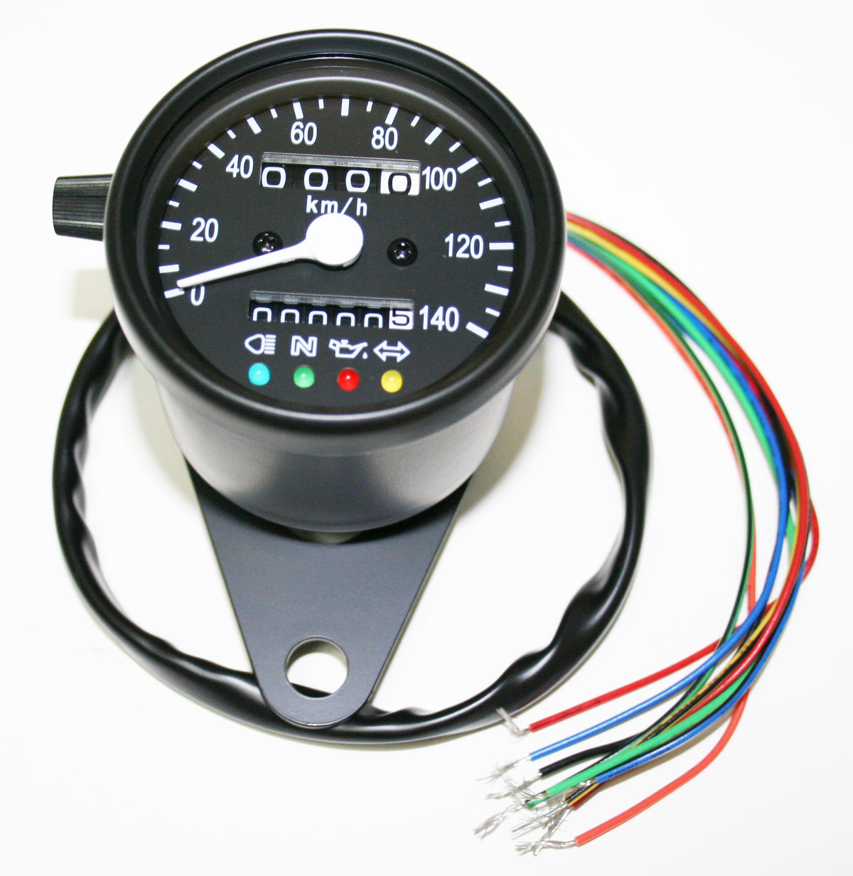 Universal Mini Speedo (KPH) All Black 100KPH=2330RPM