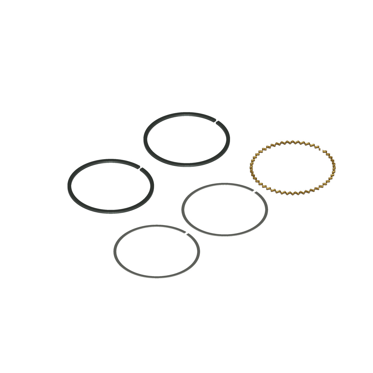 Honda CB750F CB750K Piston Ring Set - 1st Oversize (0.25mm.) - Replaces Honda OEM 13021-300-024 — 05-left (05-7001)
