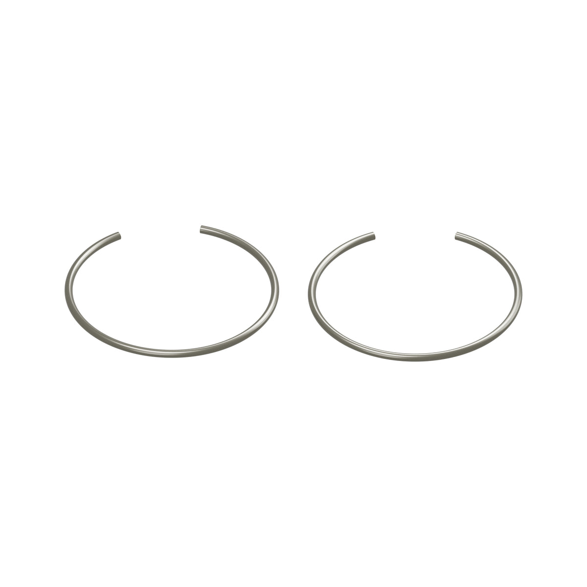 Honda CB Piston Pin Clips 15mm Pk/2 ~ Replaces 94601-15000 — front three quarter view