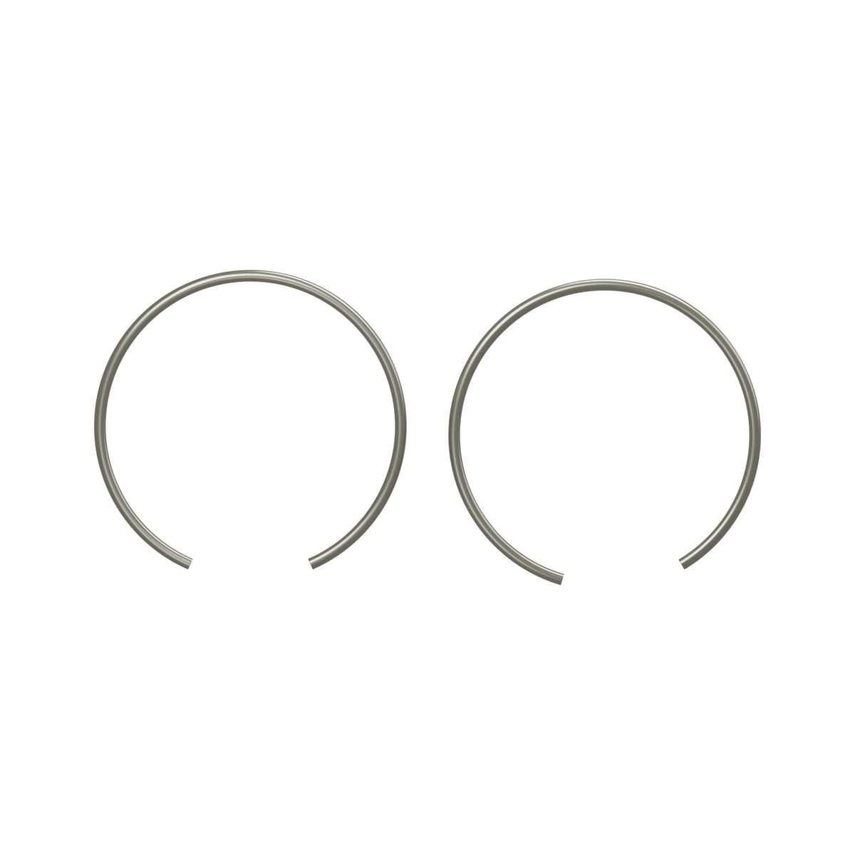 Honda CB Piston Pin Clips 15mm Pk/2 ~ Replaces 94601-15000 — top view