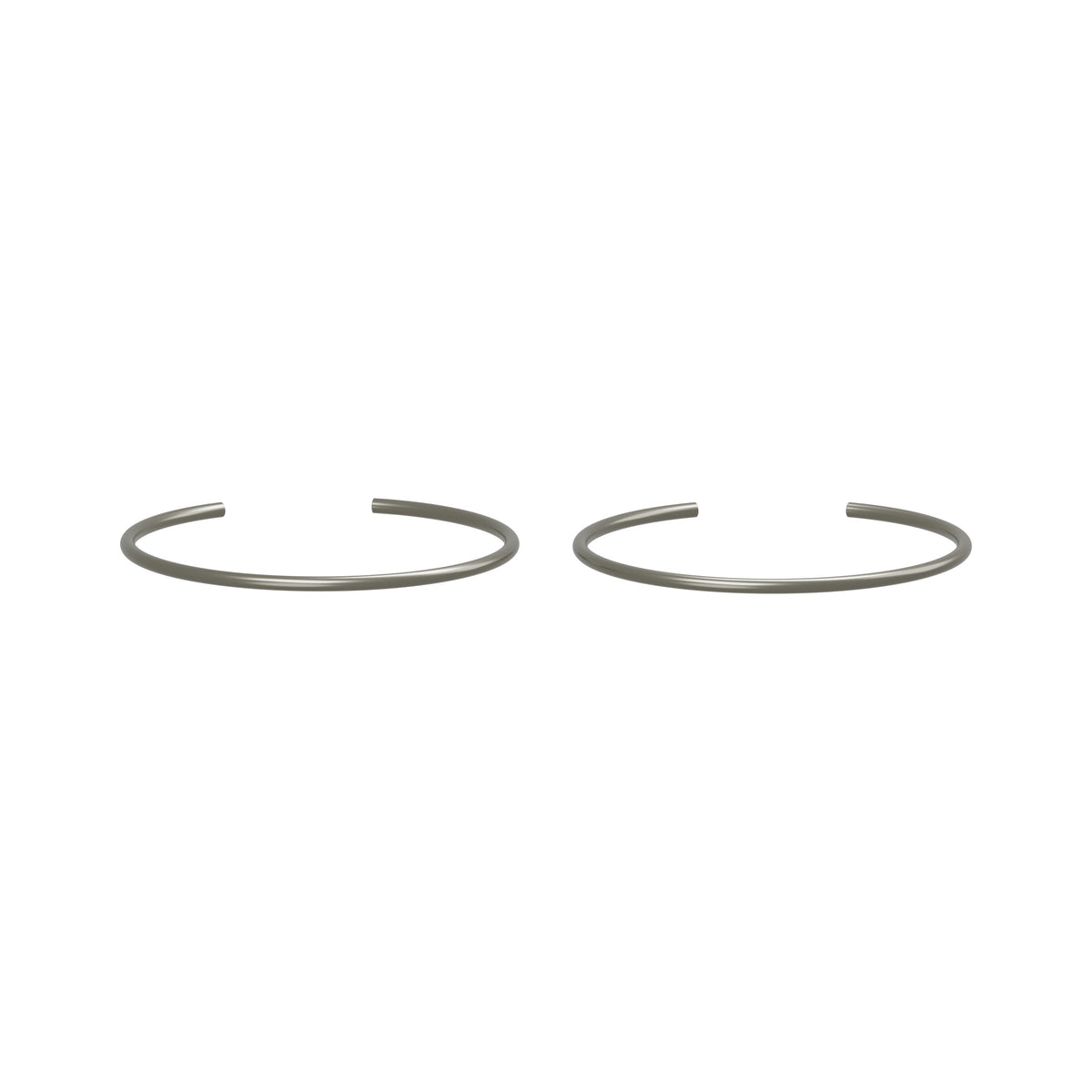Honda CB Piston Pin Clips 15mm Pk/2 ~ Replaces 94601-15000 — low side view