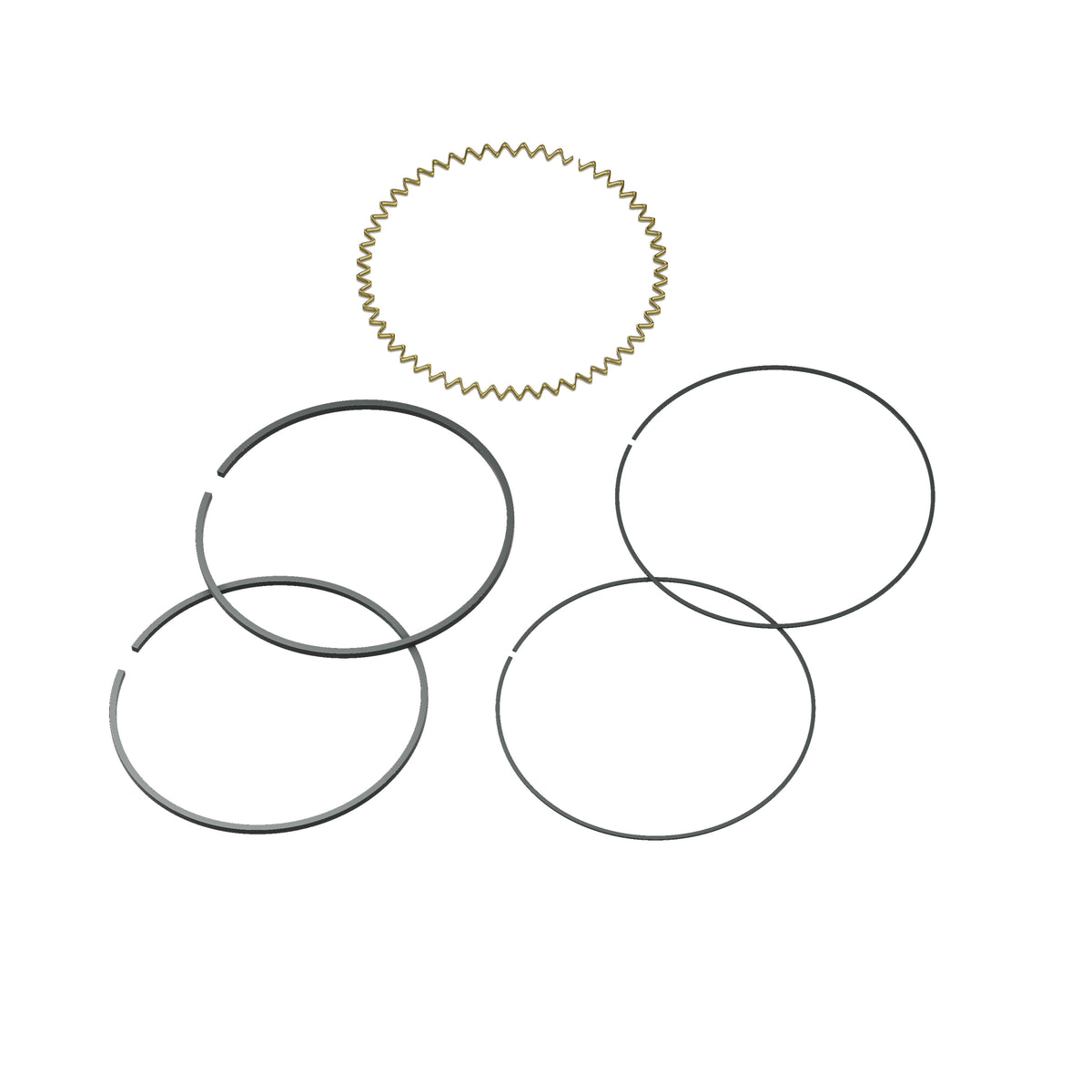 Honda CB750 DOHC 1ST oversize piston ring set +0.25mm 13021-425-004 – rendered left view