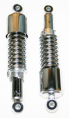 Universal Shock Absorber Set - 290mm Eye to Eye - All Chrome w Short Upper Shroud