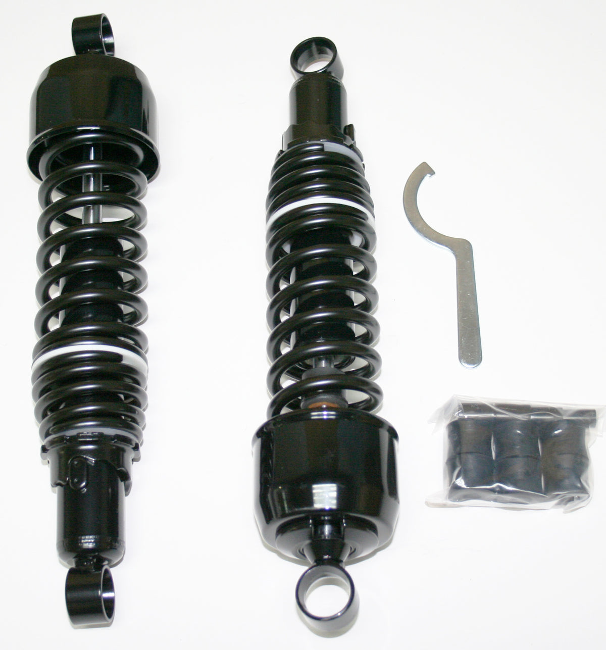 Universal All Black Shock Absorber Set 325mm Eye to Eye