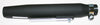 Universal Flat Black Tapered Muffler w Non Removeable Baffle - 16.25" Long