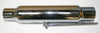 Universal Chrome Shorty Muffler w Removeable Baffle - 12" Long