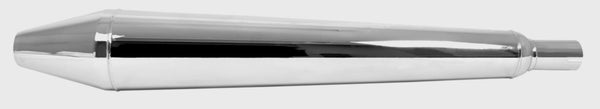 Universal Chrome Norton Style Muffler 27" Long