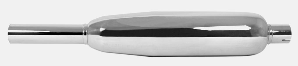 Chrome Triumph Style Muffler ~ 24" Long (07-0028)