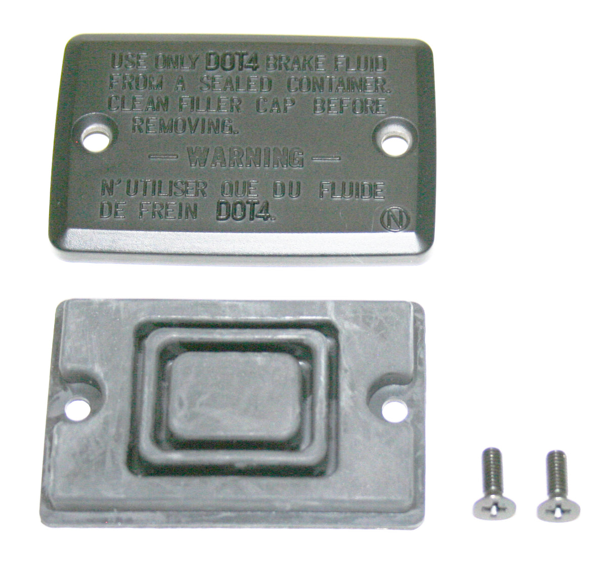 Honda GL1200 VF1000 VF1100 VF700 Master Cylinder Cover w Diaphragm and Screws 45513-MB4-673