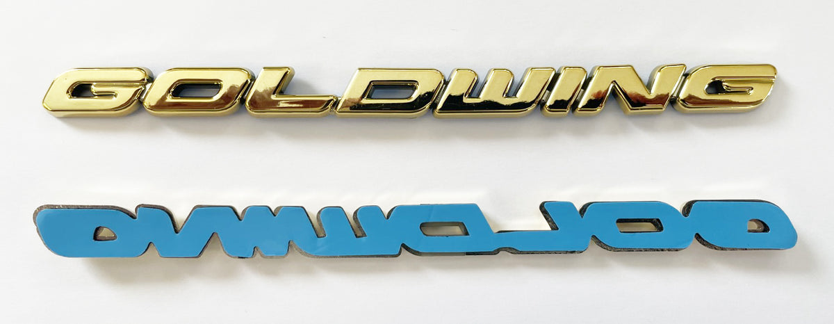 Universal Gold Goldwing Emblem set of 2
