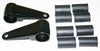 Universal Cast Aluminum Black Beam Unit Bracket Set - 35/39/41mm
