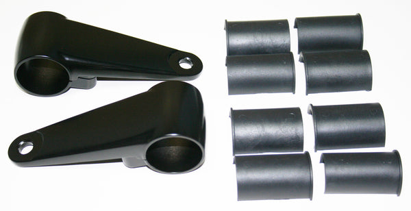 Universal Cast Aluminum Black Beam Unit Bracket Set 35/39/41mm