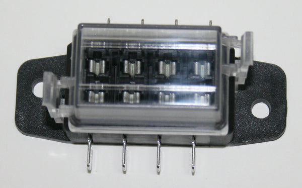 Universal 4-Way Fuse Block for Standard Plug in Fuses