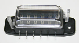 Deluxe 6-Way Fuse Block for Mini or Standard Plug in Fuses (10-1999)